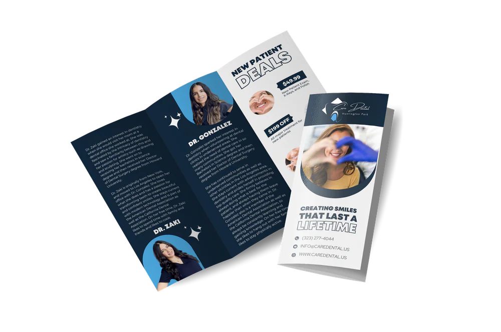 Print marketing: Care Dental Brochure